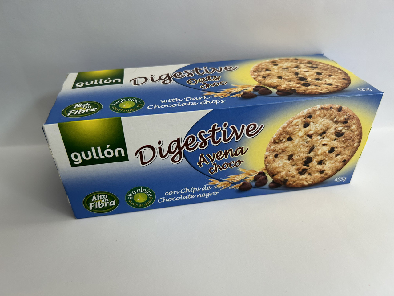 Печенье Gullon Digestive Avena Choco овсяное с шоколадом 425 г Овсяное печенье с крошками шоколада - фото 1 - id-p1934078041