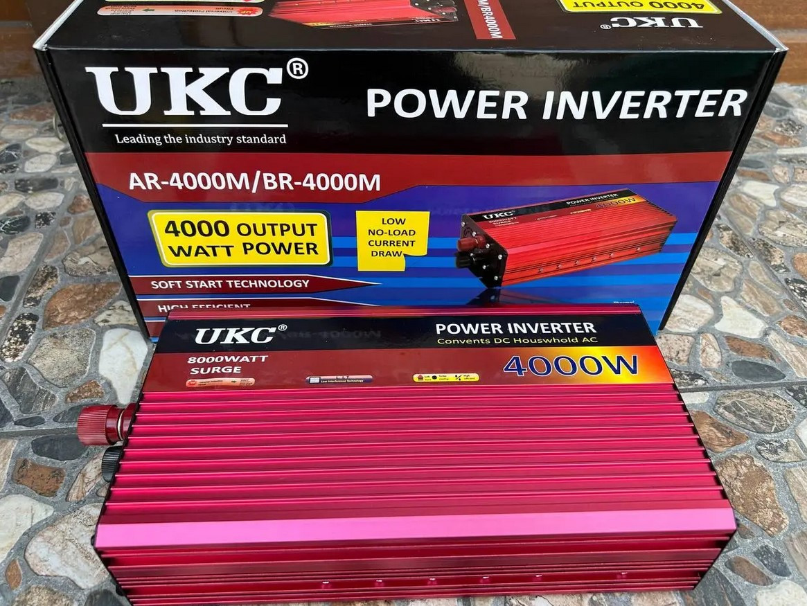 Перетворювач автоінвертор Ukc 24-220V AR 4000W з функції плавного пуску Usb