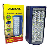 Power Bank+ручний ліхтар 2в1 акумуляторний ALMANA KP-6324, 24 LED з павербанком синій, фото 10
