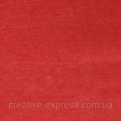 Фетр жорсткий, червоний, 21*30см