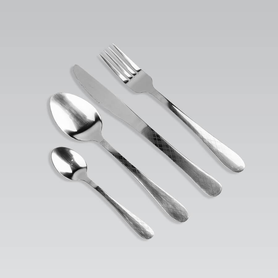 Набір столових приборів Maestro Basic MR-1524-24, 24 предмети, нержавіюча сталь, для 6 персон