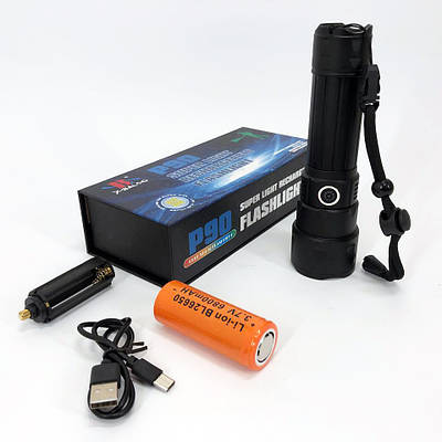 Ліхтарик ручний Bailong BL-A75-P90, ліхтарик поліс, ліхтарик bl, світлодіодний ліхтарик для туриста
