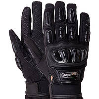 Мотоперчатки с закрытыми пальцами Madbike MAD-10 размер XXL Black