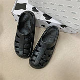 Крокси (сандалі) підліткові чорні піна (24-24.5см), фото 3