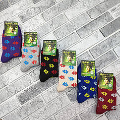 Шкарпетки жіночі високі зимові з махрою р.36-40 зірочки асорті ДУКАТ 30038184