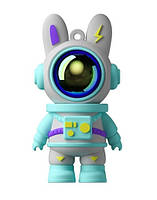 Фігурна флешка BiNFUL 64GB Кролик астронавт 2.0 Бірюзовий