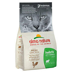 Almo Nature Holistic Cat Hairball Chicken- Сухий корм для виведення вовни у дорослих кішок з куркою 400 гр