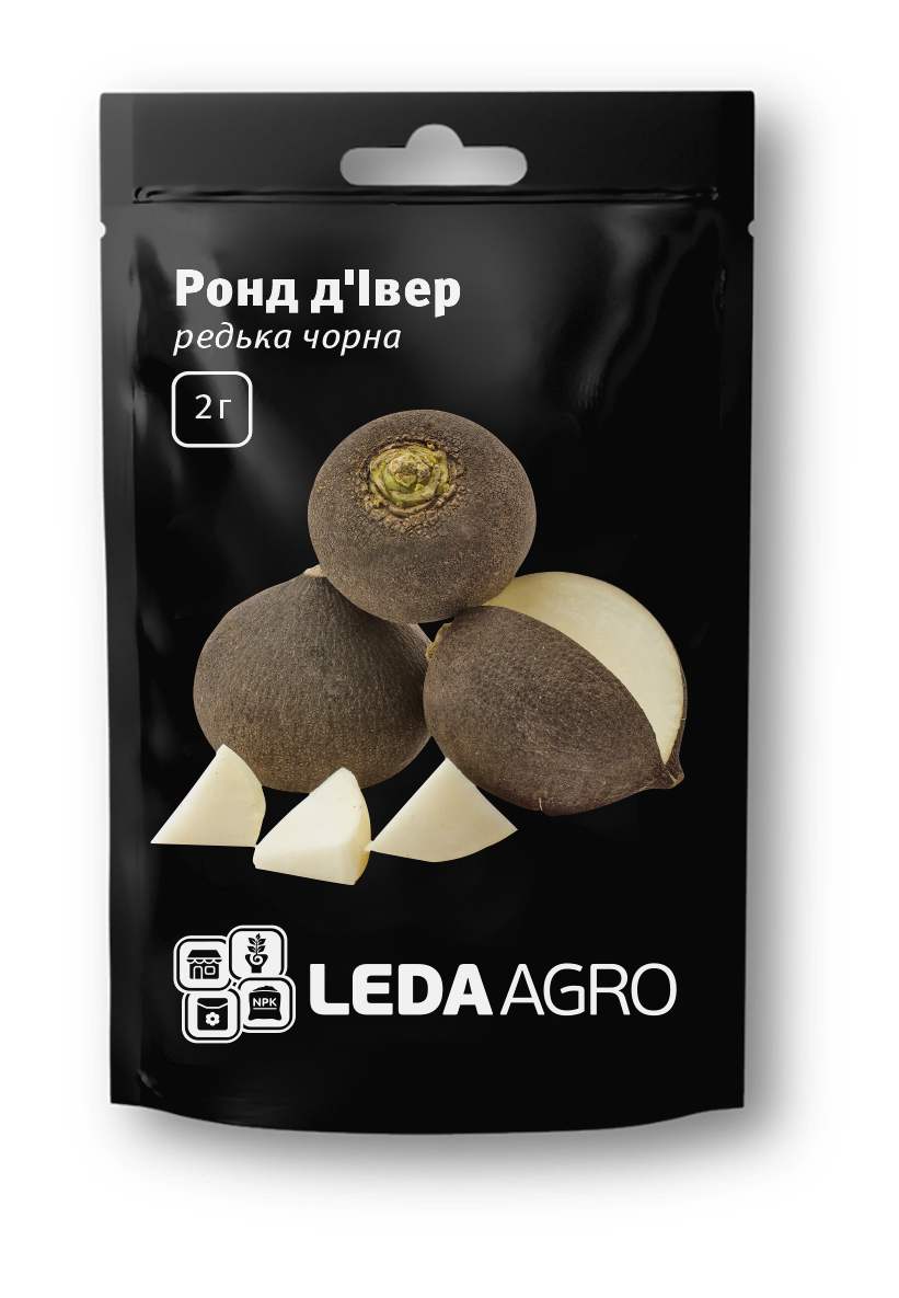 Редька Ронд д'Івер, чорна, 2 г (ЛАН)