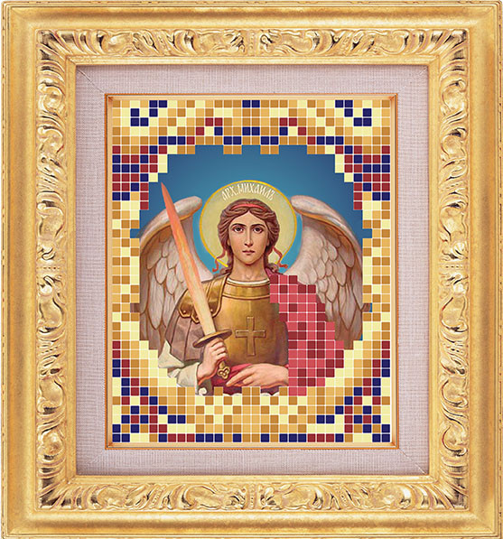 Схема для вишивання бісером ТМ BUTIK Архангел Михаїл ВТ7016 6х7см А7 Атлас, фото 1