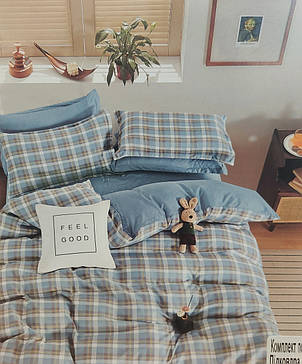 Постільна білизна Koloco Шотландка - простирадло на гумці - Євро, фото 1