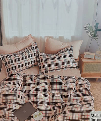 Постільна білизна Koloco Шотландка - простирадло на гумці - Євро, фото 1