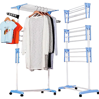 Підлогова сушка для одягу Garment, 20кг, 172см, на 3 яруси, TW 118 / Кімнатна сушарка для білизни