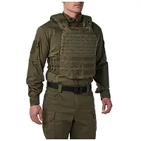 Плитоноска 5.11 Тактична плитоноска 5.11 олива Чохол для бронижелета 5.11 TACTEC PLATE CARRIER