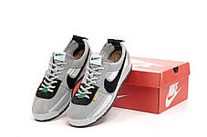 Чоловічі кросівки Nike Cortez UN/LA Grey Black Кеди Найк Кортез низькі сірі замш текстиль демісезон, фото 3
