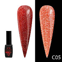 Гель лак Disco Gel Polish, Global Fashion, светоотражающий, 8 мл C05