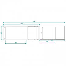 Стіл-трансформер Hobana-Jambo (Венге) 1 шухляда ТМ Knap Knap, фото 5