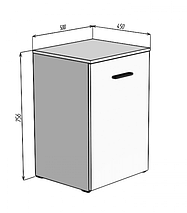 Стіл-тумба трансформер Hobana дуб сонома TM KnapKnap, фото 4