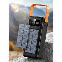 Повер банк Power bank на солнечной батарее Solar 40000 mah Портативное зарядное устройство