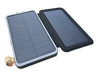 Павер банк на солнечной две панели Solar power bank 20000 mah Солнечное зарядное устройство