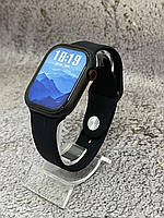 Умные смарт часы GS9 Pro Max 45mm AMOLED дисплей смарт-часы с магнитной зарядкой и функцией звонка черные