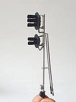 Устройства сигнализации жд дорог - Модель 5ти значного мачтового светофора (ЖЗК ЖБ), масштаба 1/87,H0