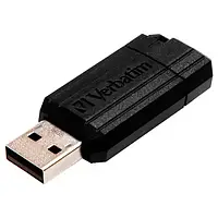 Флеш память Verbatim Store n Go PinStripe 64GB Black USB 2.0