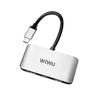 USB-хаб WIWU Alpha C2H Gray