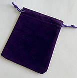 Мішечок для Міні карт Таро, оксамитовий Фіолетовий ( 10х12см, 9х10см ), фото 2