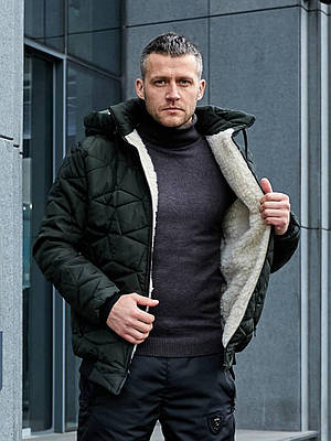 Костюм чоловічий зима куртка – стьобаний синтепон підклад шкурка, штани на 150 синтепоні 56,58
