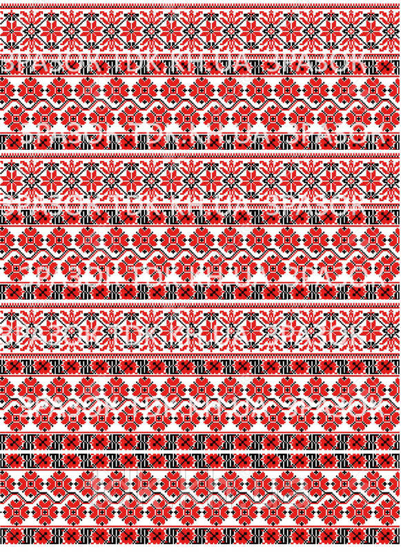 Українські орнаменти 011 друк на вафельному папері