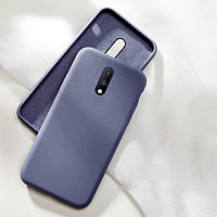 Противоударный чехол для OnePlus 7 1+7 grey silicone case с подкладкой и защитными бортами