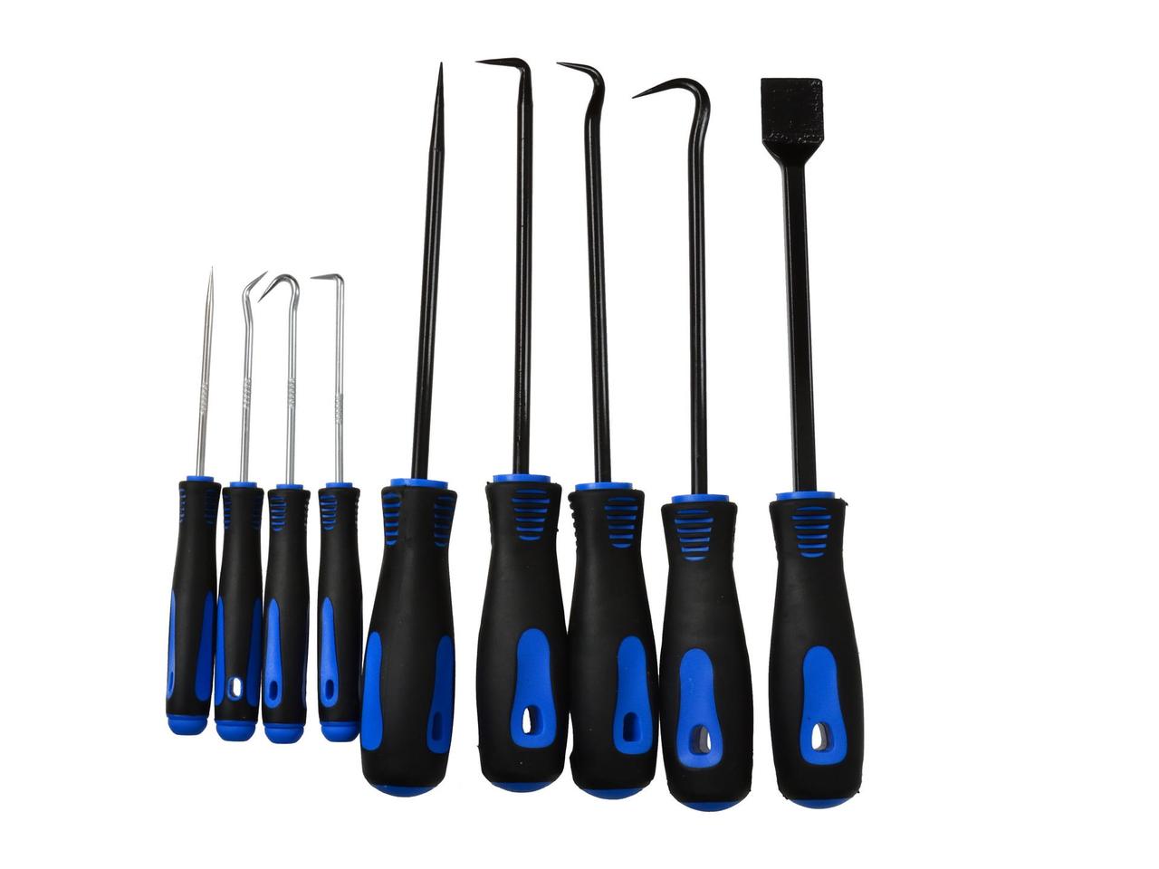 Інструменти для демонтажу ущільнювальних кілець, сальників і всіх видів прокладок 9шт. GEKO G02708