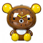 Годинник-будильник дитячий Ведмідь 2008-001-A 16см