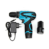 Надійний помічник дриль+шуруповерт акумулятор. Makita DF330DWE | 12V 2A/h Li-Ion + великий набір інструментів 45шт, фото 6