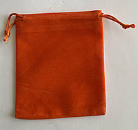 Мешочек для Мини карт Таро, бархатный Оранжевый(10х12см, 9х10см )