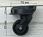 Колісні поворотні блоки для валізи ЧКБ13-57 (D=47 mm), фото 2
