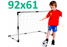 Дитячі футбольні ворота 2в1 92х61х48 або 48х32х26 см, фото 3