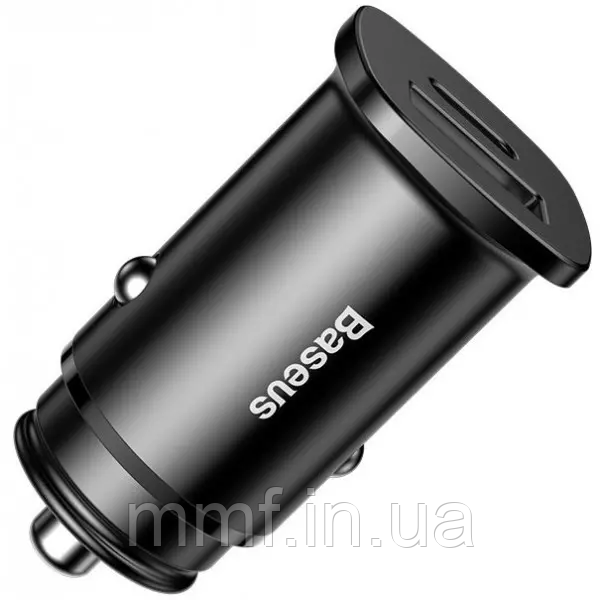 АЗП Baseus Square metal A+C 30W PPS QC4.0+ (USB+Type-C, 5A) \ Black