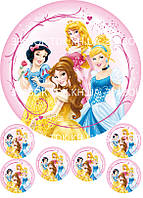 Принцеси 004 друк на вафельному папері