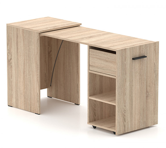 Стіл-тумба трансформер Hobana 1 шухляда (дуб сонома) TM KnapKnap