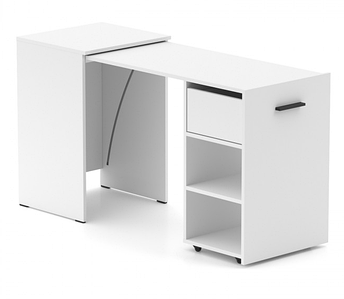 Стіл-тумба трансформер Hobana 1 шухляда (білий) TM KnapKnap