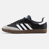 Кроссовки Adidas Samba Black White / Адидас Самба 46 размер