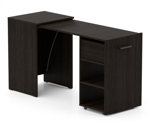 Стіл-тумба трансформер Hobana 1 шухляда (венге) TM KnapKnap, фото 1