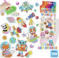 Набор для творчества наклейки со стразами Космос