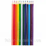 Олівці кольорові Faber-Castell 12 кольорів "Замок" + 3 двокольорові олівці + точила, 110312, фото 3