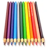 Олівці кольорові Faber-Castell 12 кольорів "Замок" + 3 двокольорові олівці + точила, 110312, фото 4