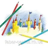 Олівці кольорові Faber-Castell 12 кольорів "Замок" + 3 двокольорові олівці + точила, 110312, фото 5