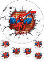 Людина-павук 004 друк на вафельному папері