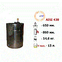 Медогонка 2-х рамочная поворотная нержавеющая AISI 430