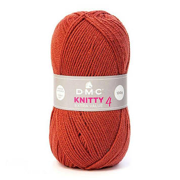 DMC Knitty 4 50 гр, колір Морквяний 635